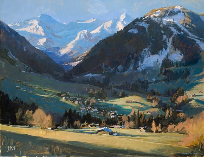 James Hart Dyke - Wildhorn and Spitzhorn, Gstaad, Switzerland – a panorama | MasterArt